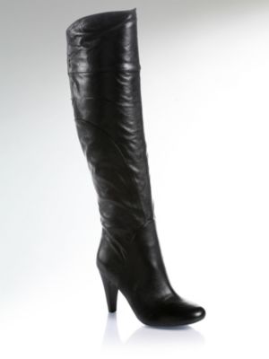 Stivale (GUESS Electa) alto in pelle, altezza tacco 9,5 cm