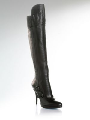 Stivale GUESS alto in pelle, altezza tacco 11,5 cm