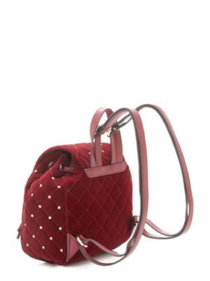 cornelia velvet mini backpack
