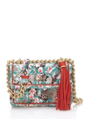 guess sandy leather crossbody bag