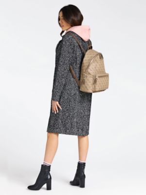 leeza pebbled large backpack