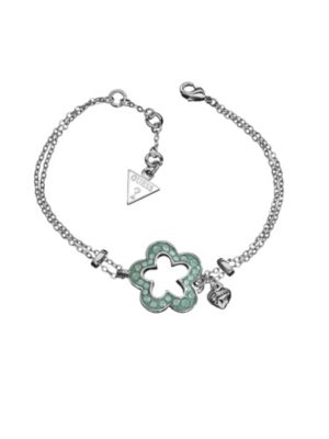 Open flower pendant bracelet 