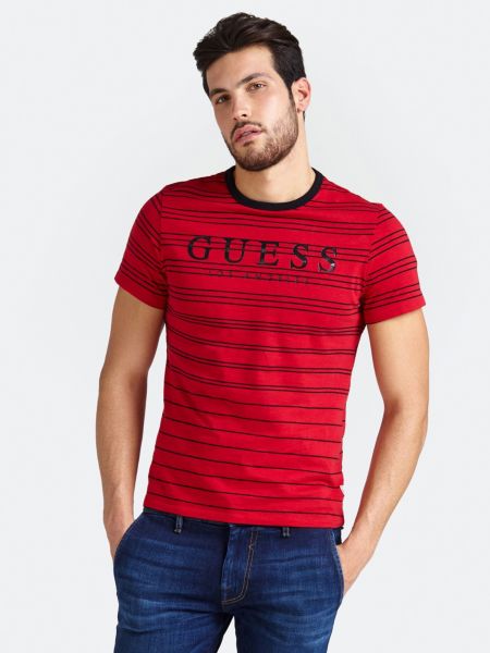 T-Shirt Logo Motif A Rayures