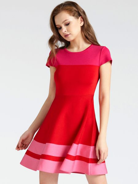 Robe Imprimé Color Block