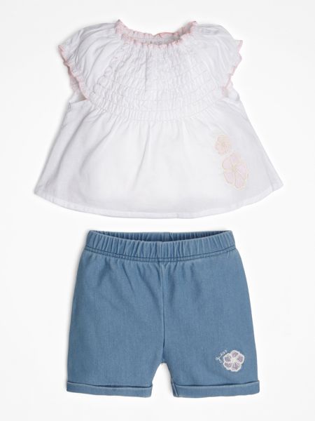 Guess Set Short In Denim guess kopen in de aanbieding