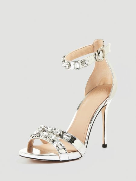 Guess Theo Sandalen In Metallic Look guess kopen in de aanbieding