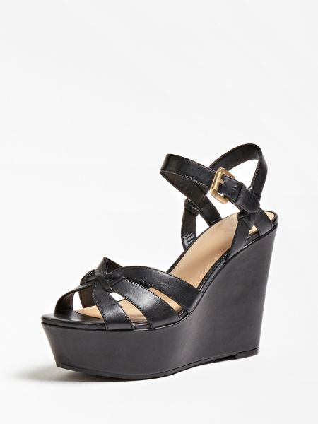 Guess Guliver Plateausandalen Echt Leder guess kopen in de aanbieding