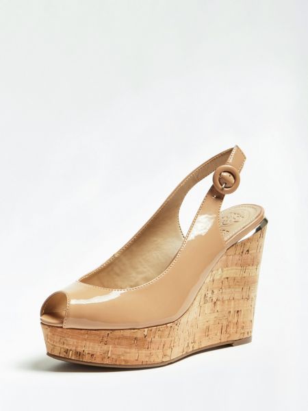 Guess Hardy Plateausandalen Laklook guess kopen in de aanbieding