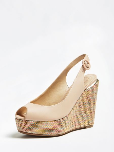 Guess Hardy Plateausandalen Echt Leder guess kopen in de aanbieding