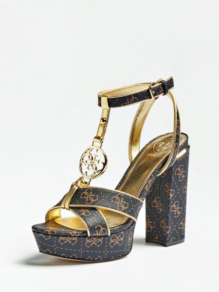 Guess Lovine Sandalen Logoprint guess kopen in de aanbieding