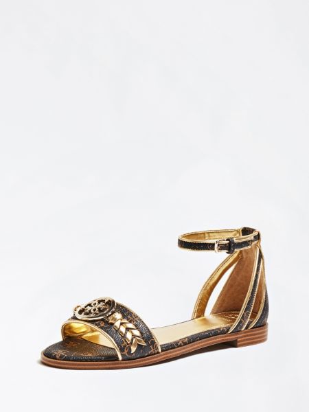 Guess Reake Sandalen Logoprint guess kopen in de aanbieding