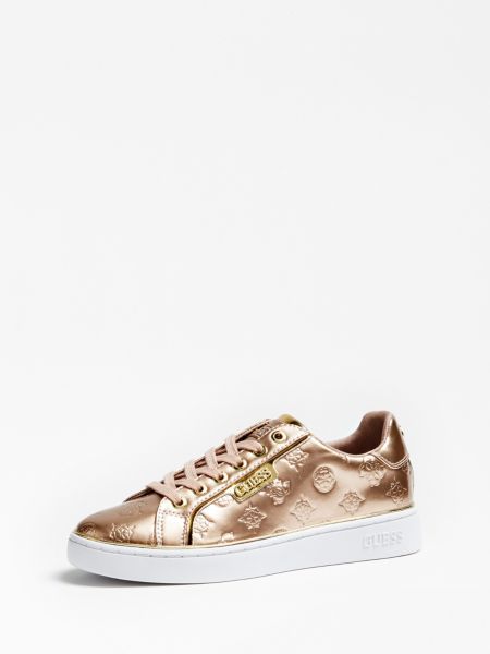 Guess Banq Sneakers In Metallic Look guess kopen in de aanbieding