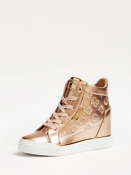 Guess Fabia Sneakers In Metallic Look guess kopen in de aanbieding