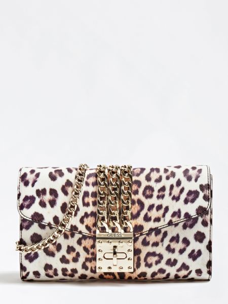 Guess Prisma Clutch Dierenprint guess kopen in de aanbieding