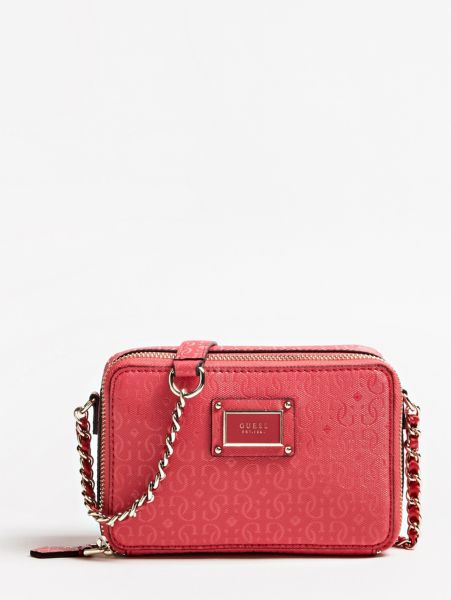 Guess Shannon Minischoudertas Logoprint guess kopen in de aanbieding