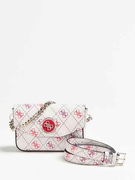 Guess Landon Tas Met Riem Logoprint guess kopen in de aanbieding