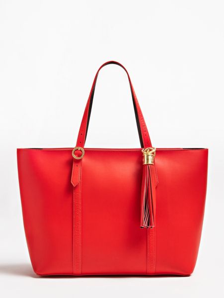 Guess Sophie Shopper Echt Leder guess kopen in de aanbieding