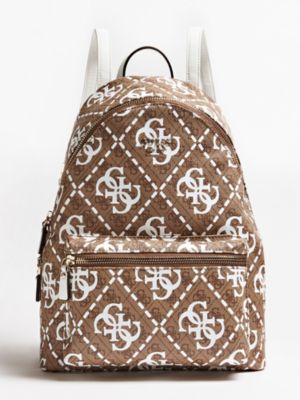 leeza logo print backpack
