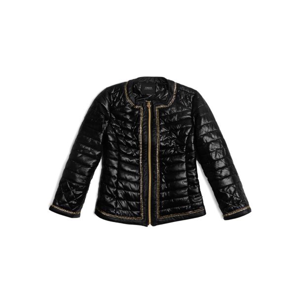 Quilted Jacket with gold trim GUESS.eu
