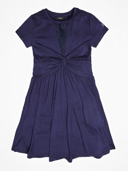Guess Jurk Met Gekruiste Stof Op De Voorkant guess kopen in de aanbieding