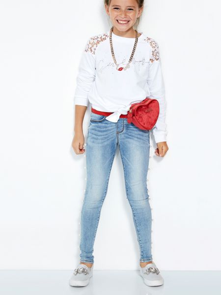 Guess Jeans In Denim Parels Zijkant guess kopen in de aanbieding