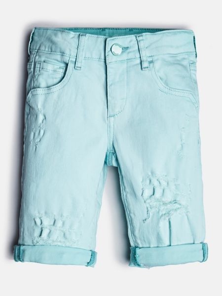 Guess Short In Denim Slijtageplekken Voor guess kopen in de aanbieding