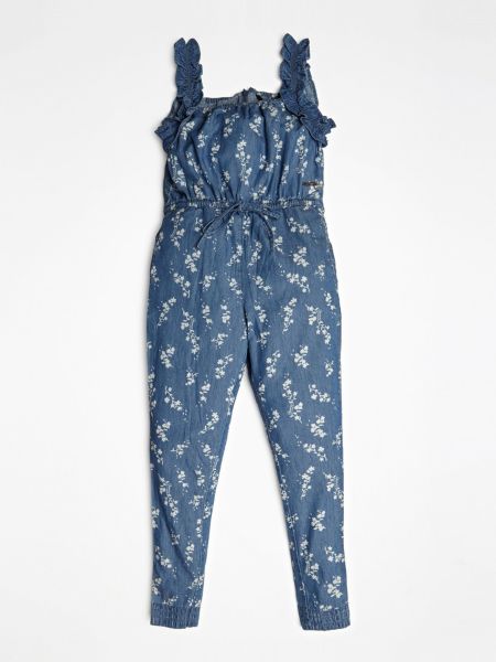 Guess Jumpsuit Denim Bloemenprint guess kopen in de aanbieding