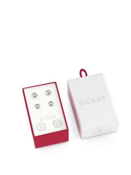 Guess Boxset Oorbellen Witte Kristallen guess kopen in de aanbieding