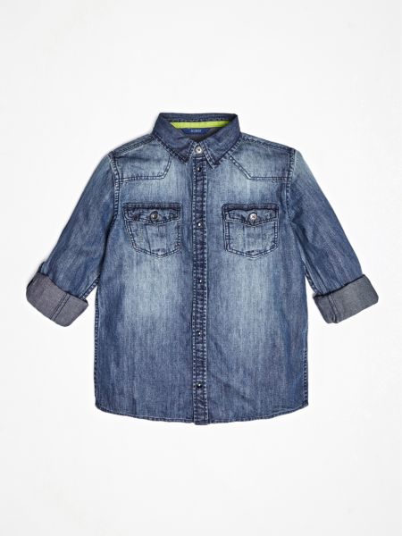 Guess Denimhemd guess kopen in de aanbieding