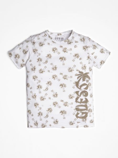 Guess T Shirt Palmenprint guess kopen in de aanbieding