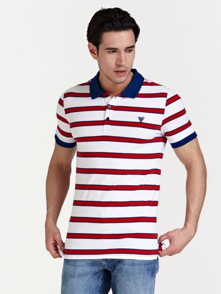 Guess Polo Strepenpatroon guess kopen in de aanbieding