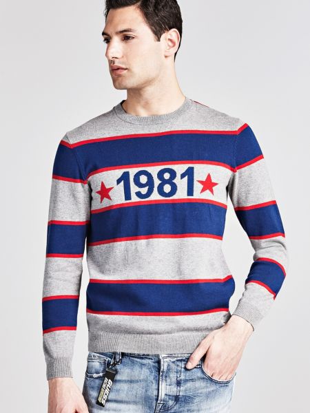 Guess Trui Met Strepenpatroon guess kopen in de aanbieding