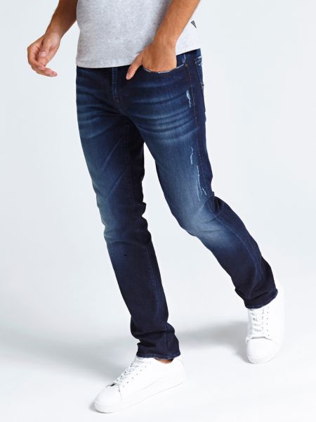 Guess Skinny Jeans Used Effect Slijtplekken guess kopen in de aanbieding