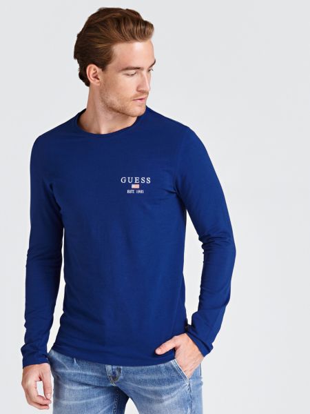 Guess T Shirt Logoprint Voorkant guess kopen in de aanbieding