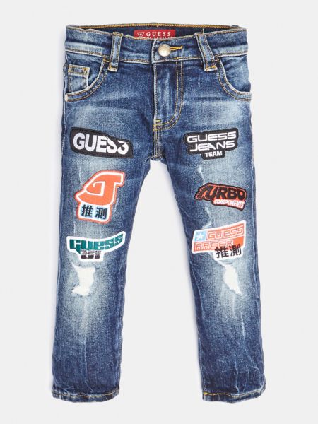 Guess Jeans Applicaties Voorkant guess kopen in de aanbieding