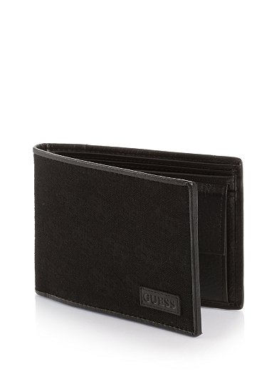 City Logo Billfold with Coin Pocket Guess offerta