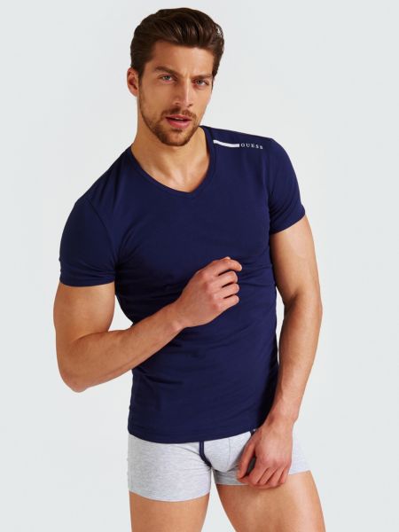 Guess T Shirt Met V Hals guess kopen in de aanbieding