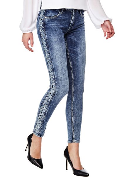 Guess Guess Corset-Look Skinny Jeans at £95 | love the brands