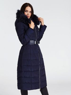 guess aiko long coat
