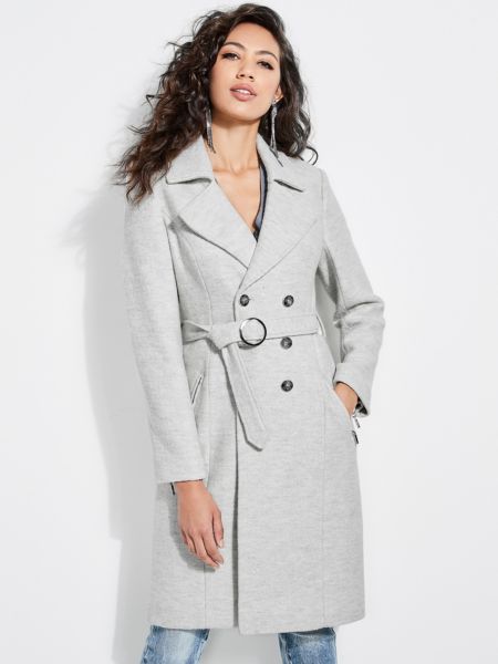 Guess Klassieke Jas Met Riem guess kopen in de aanbieding