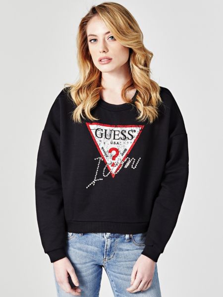 Guess Sweater Driehoek Logo guess kopen in de aanbieding