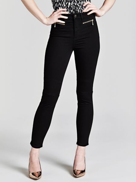 Guess Skinny Jeans Met Rits guess kopen in de aanbieding