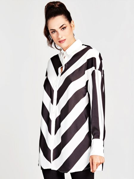 Guess Klassieke Blouse Met Streeppatroon guess kopen in de aanbieding