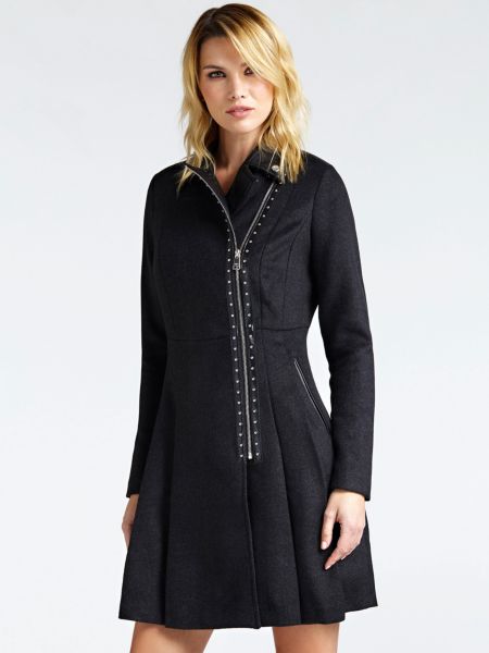 Guess Jas Met Rits En Siersteentjes guess kopen in de aanbieding