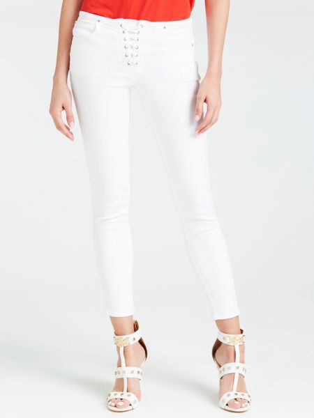 Guess Skinny Broek Korsetdetail guess kopen in de aanbieding