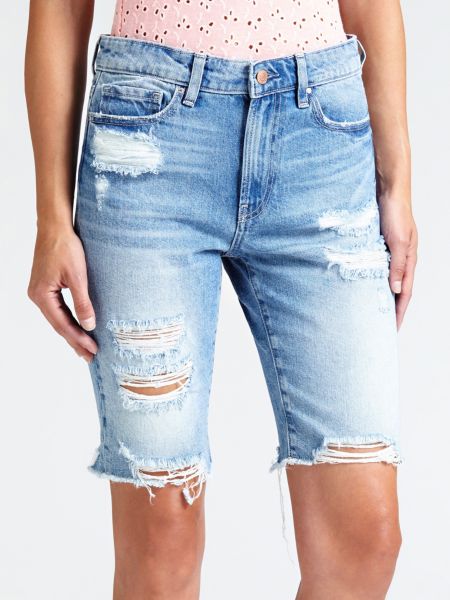 Guess Bermuda Denim Slijtageplekken guess kopen in de aanbieding