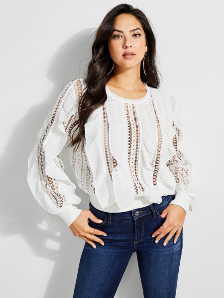 Guess Top Detail Volants guess kopen in de aanbieding