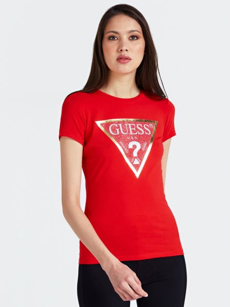 Guess T Shirt Logo Stras guess kopen in de aanbieding