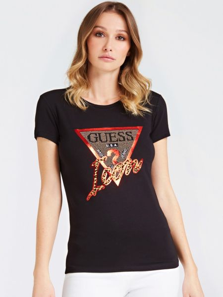 Guess T Shirt Met Iconlogo guess kopen in de aanbieding