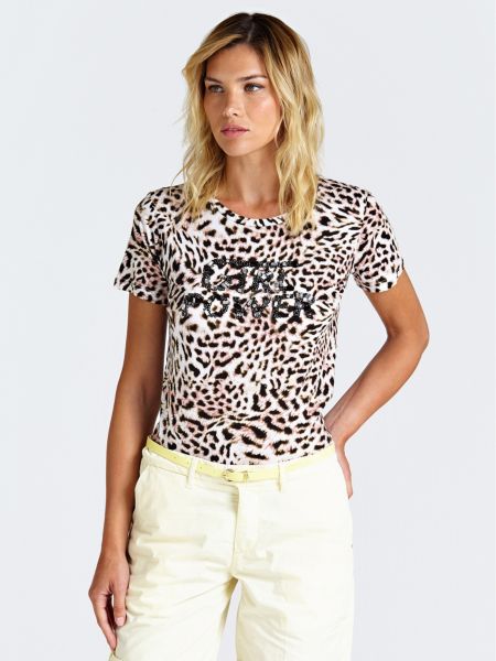 Guess T Shirt Met Animalierprint guess kopen in de aanbieding